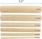 The Beadsmith Wooden Mandrel Set, 6 Piece Dowel Kit, with Labeled Storage Case, Sizes .25"-1" (6.4-25.4mm), Rods for Wire Forming